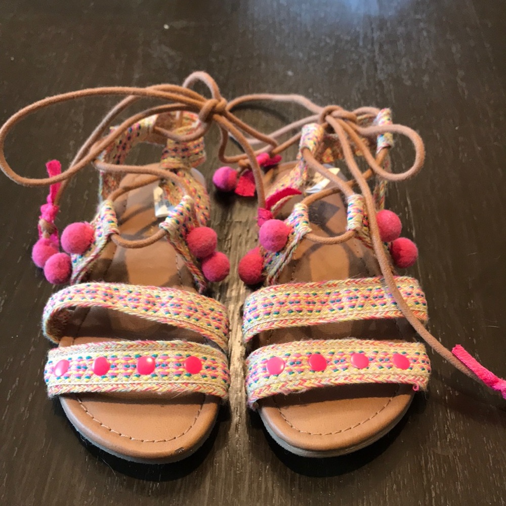 American Eagle Ankle Wrap Sandals